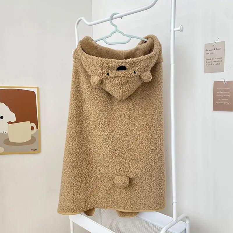 Krämfärgad teddyfleece