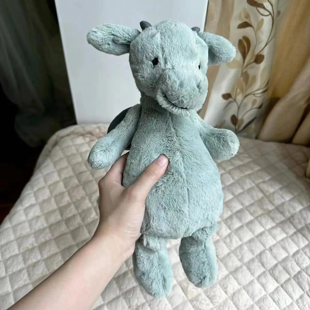 Jellycat Medium Blyga Gröna Draken gosedjur