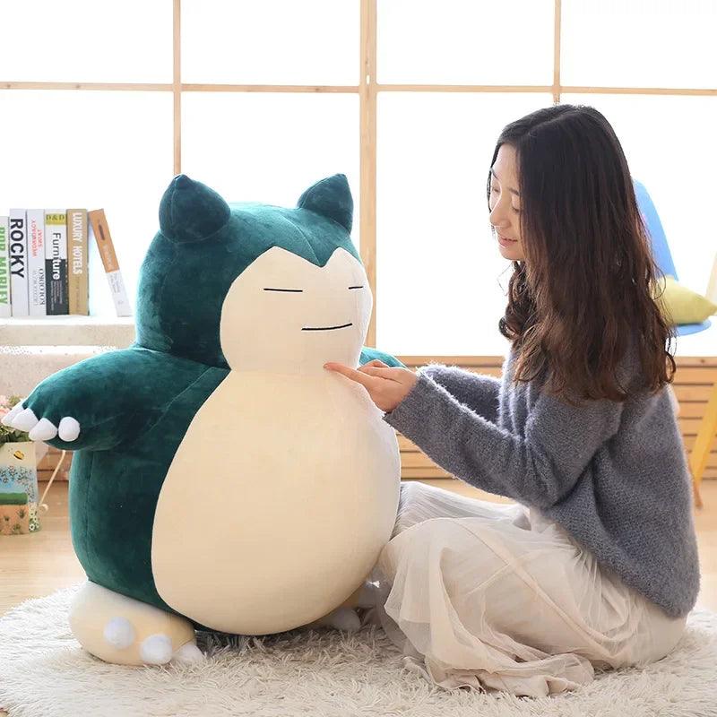 Jättestor Snorlax gosedjur