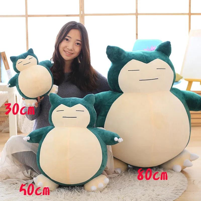 Jättestor Snorlax gosedjur